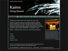 Tablet Screenshot of kairosstringquartet.com